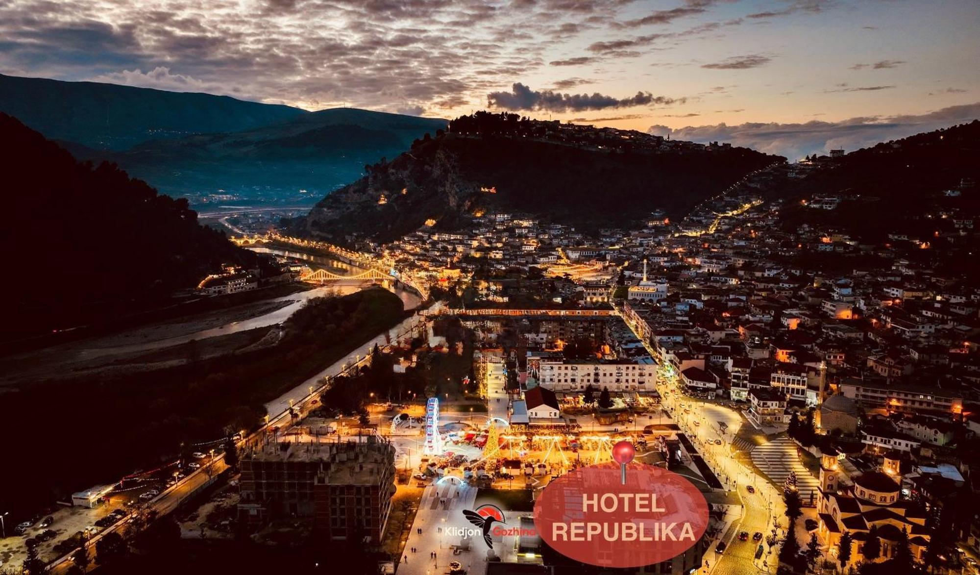 Hotel Republika Berat Eksteriør billede
